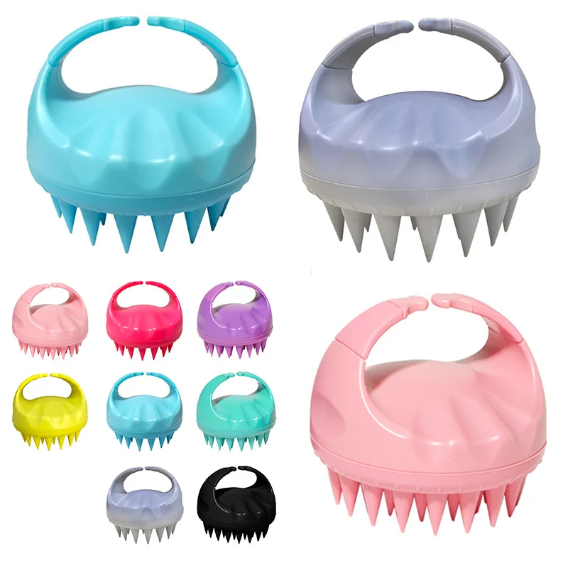 Hot Sale Hair Scalp Care Silicone Hair Scalp Exfoliator Massager Brush Hair Shampoo Brush