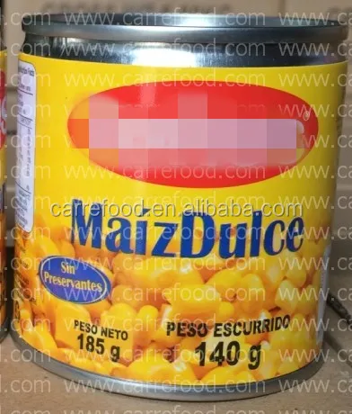 Mais doux en grains sweet canned corn with easy open 400g