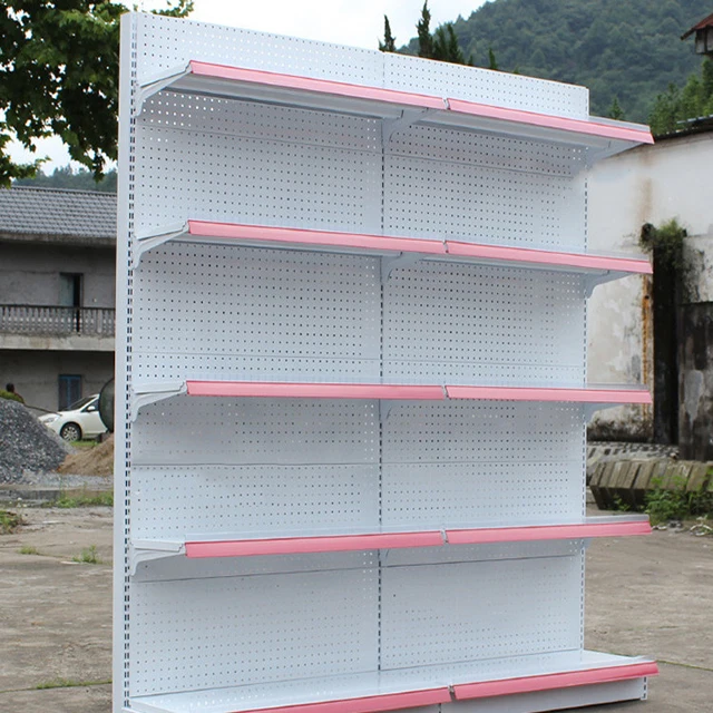 Customized Supermarket Equipments Grocery pharmacy Rack Shop Display Shelf Market factory directly sale