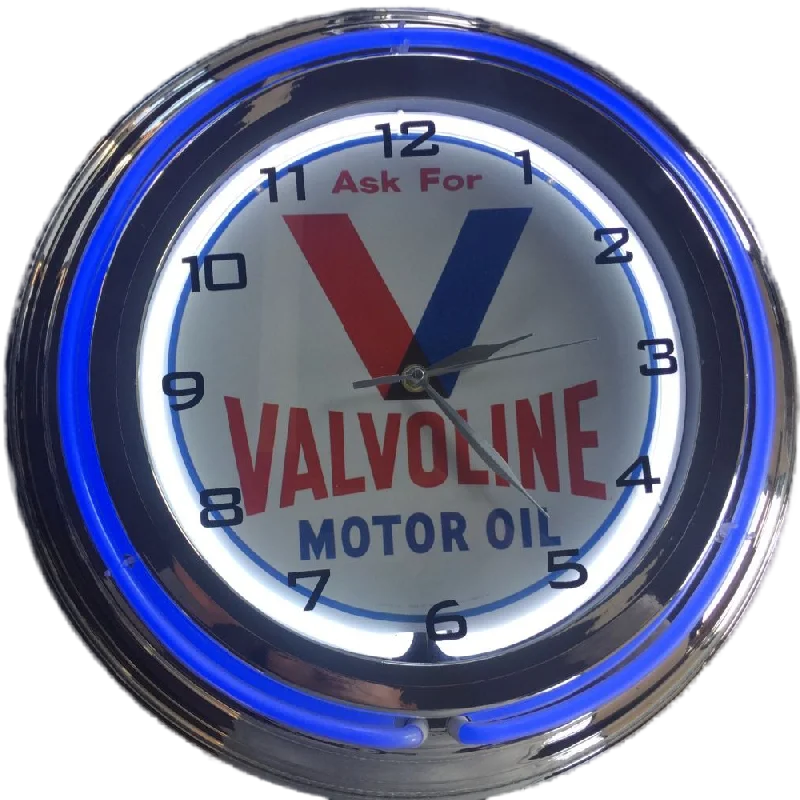 fashion chromed wholesale china factory price customized double rings 17inch neon light wall clock for advertising promotion