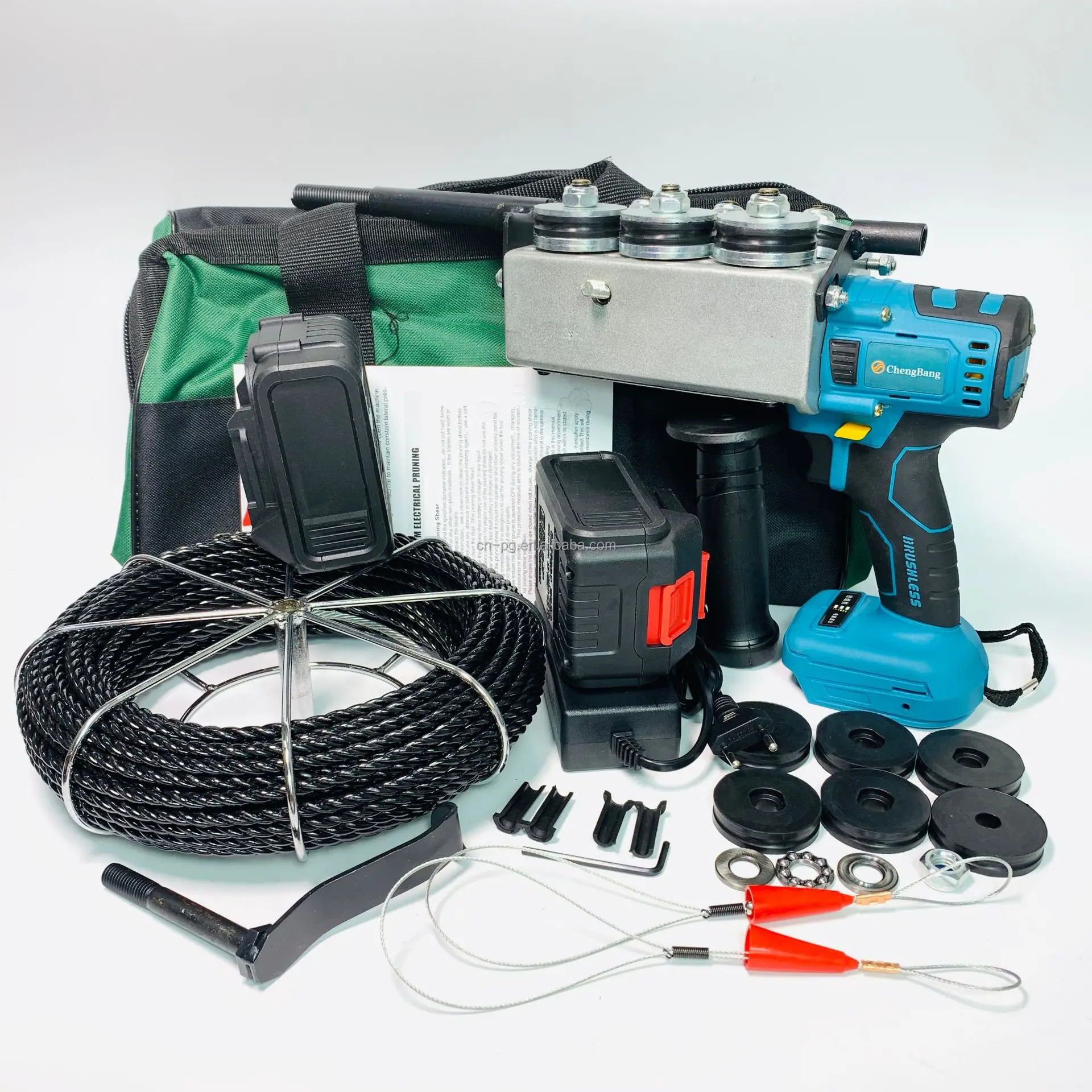 New lithium cordless stringing machine cable automatic wall lead wire electric rechargeable threading machine for electrician