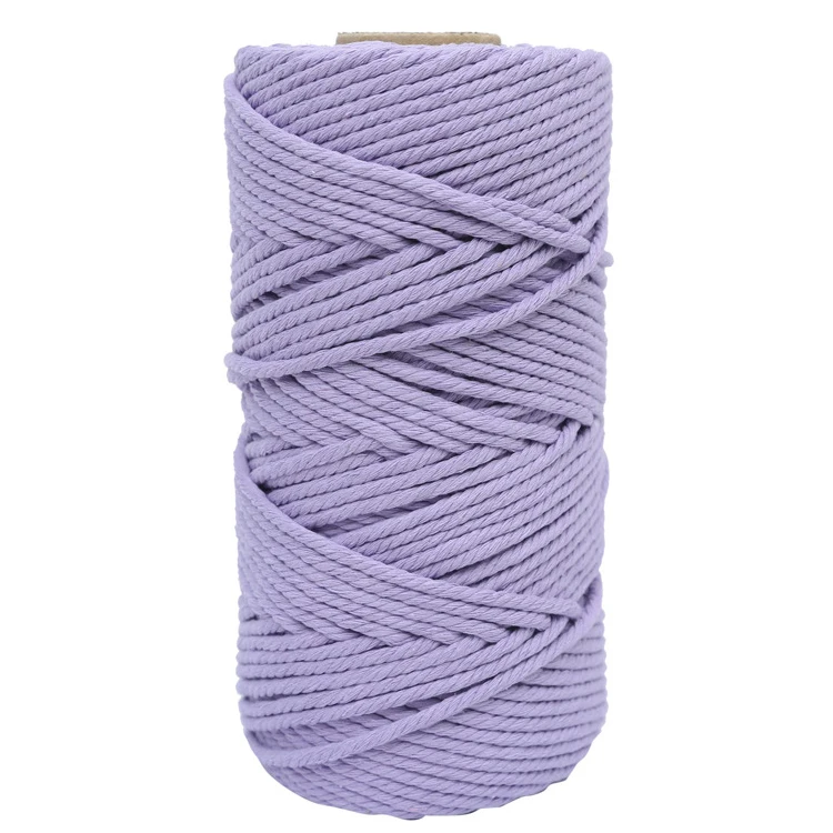 Twisted Macrame Cord Natural Soft Intwist Braided Cotton Rope In Natural Color Cotton Rope
