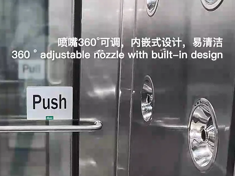 ISO5 Air shower room for Medical clean rooms with CE Certificate