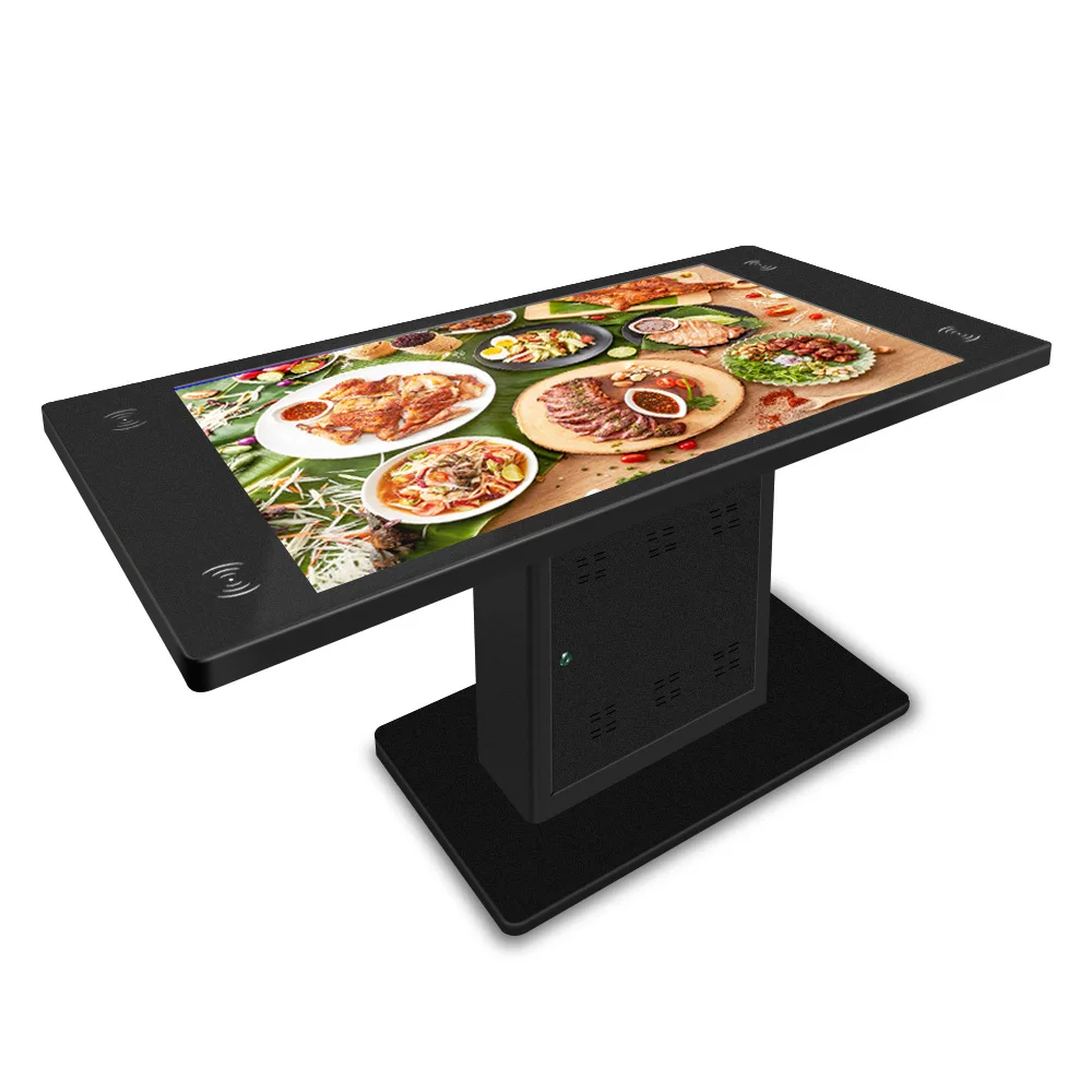 LCD Touch Screen Interactive Smart Table With Multitouch and Waterproof Table for Coffee Shop Restaurant