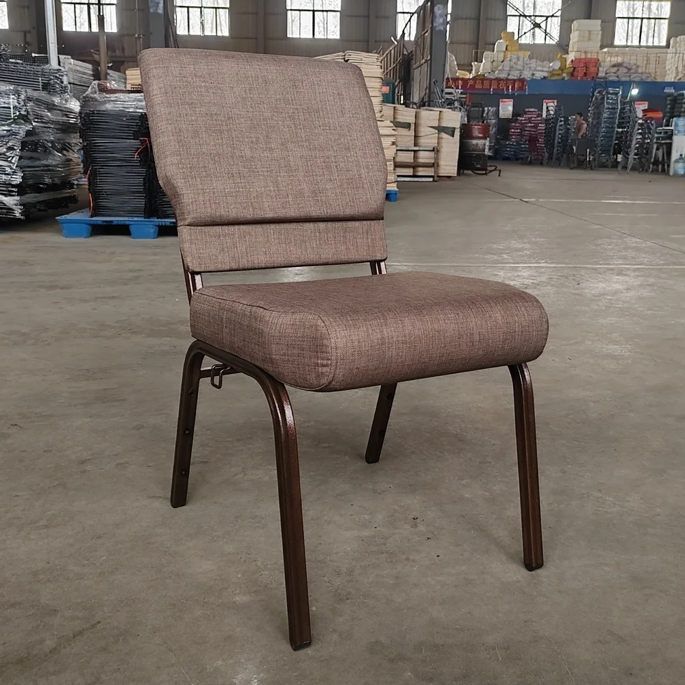 Wholesale Hot Selling Auditorium chair stackable church chairs with bookrack design