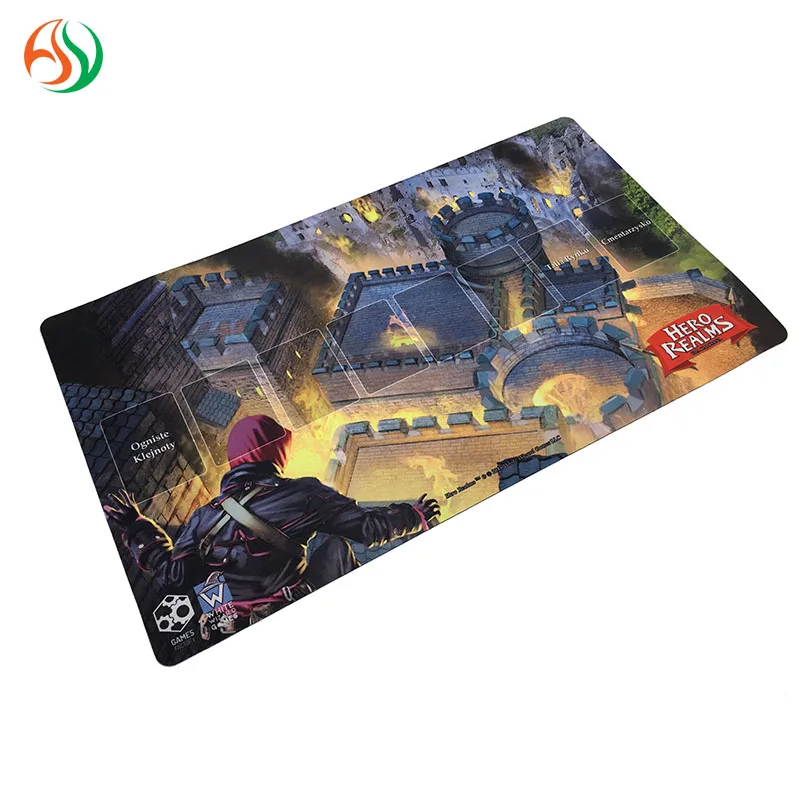 AY PAD OEM Design Neoprene Rubber Playing Mat Card Game Playmat Large Size Mouse Pad In Neoprene Material