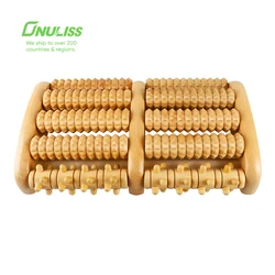All Natural Wood Massage Roller Wooden Foot Massager for Relax and Relieve Plantar Fasciitis