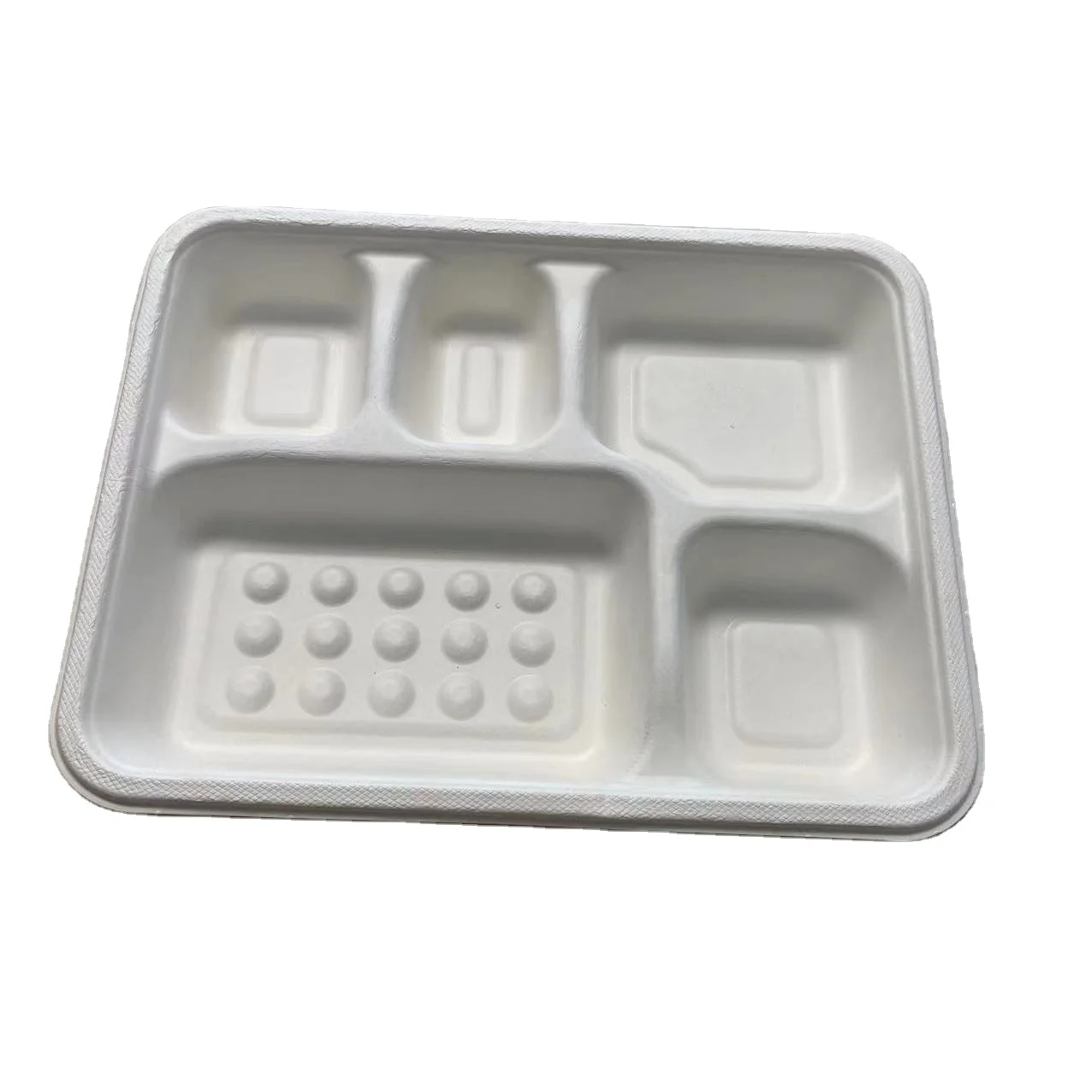 Eco-Friendly Custom Recyclable Fiber Tray Biodegradable Pulp Container Shape Molded Paper Inner Tray Lid Noodles Other Foods Cup