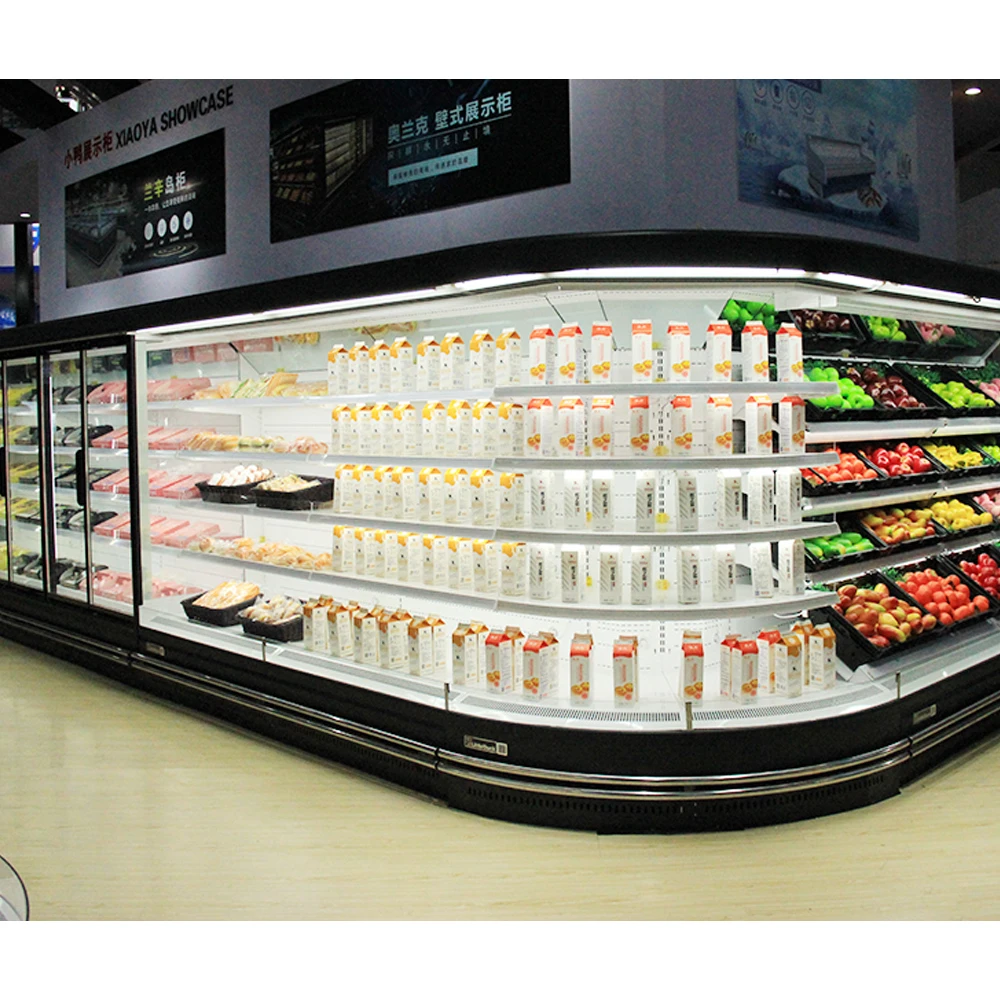 Supermarket chiller refrigerator upright multideck open chiller
