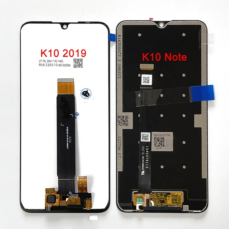 Original For Lenovo K10 Note LCD Z6 Lite/Youth L38111 China Display Touch Panel Digitizer Frame For Lenovo K10 2019 XT2025-3 LCD