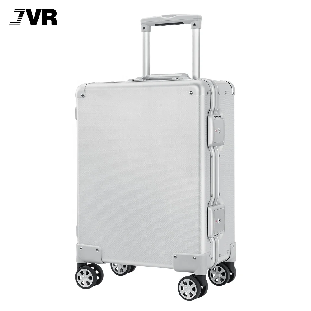 New Style 20 Inch TSA Fingerprint lock Suitcase Sets 100% Aluminum Alloy Luggage Carry-on Travel Luggage with USB charging port