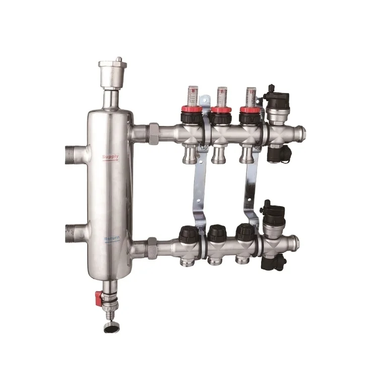 pex zone valve pre-assembled distribution manifolds radiant floor heating kits