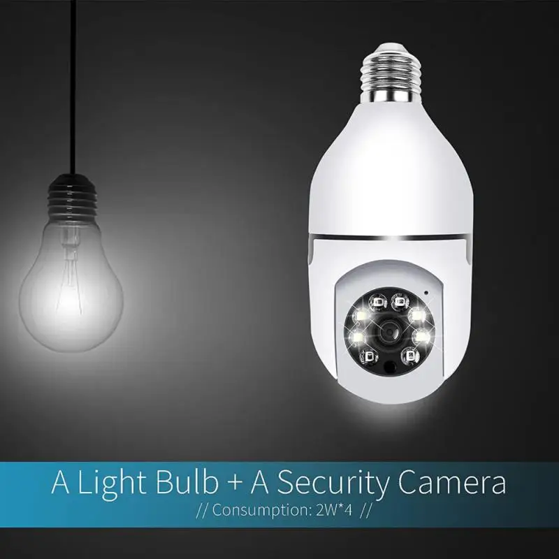 factory new model TUYA APP 5MP PTZ Wifi Camera Bulb light Socket Security  for Smart Home  CCTV Camera auto tracking camera