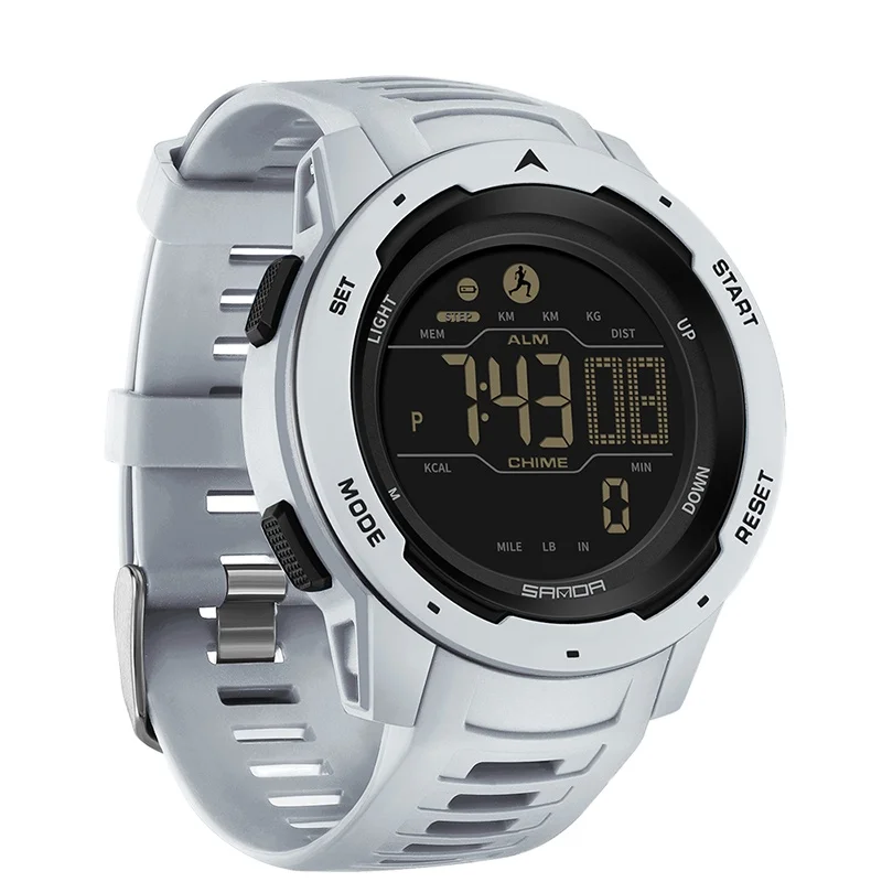Sanda 2145 Trending High Quality Male Digital Watch Travel Silicone Band Led Backlight Chronograph Activity Sports Wrist Watch