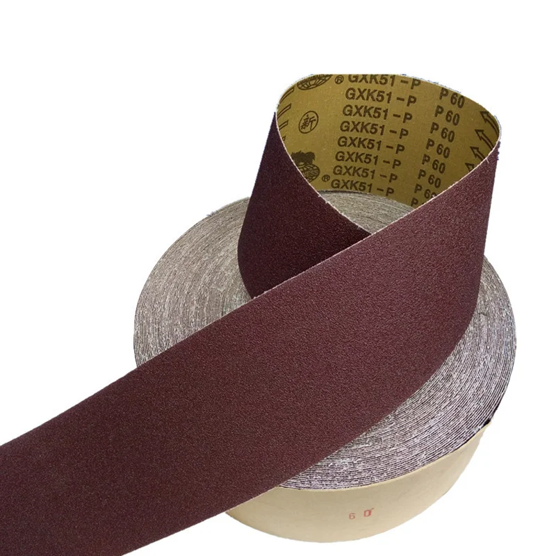 Hot sale  100mm*50M Cheap aluminum oxide abrasive cloth roll