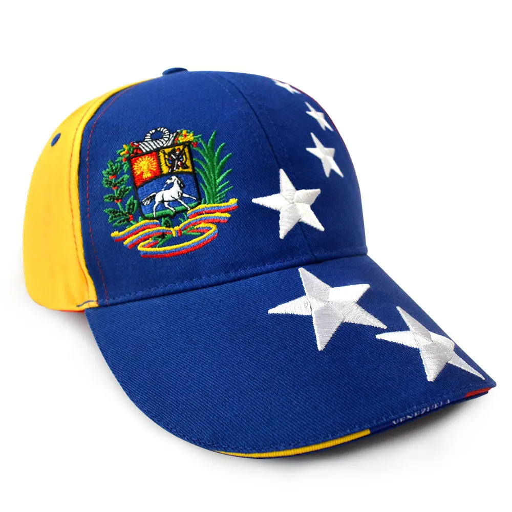 Wholesale Outdoor Sport Men Women Venezuela 7 Star Baseball Caps Embroidery Seven Star Venezuela Gorras Venezuelan Baseball Cap