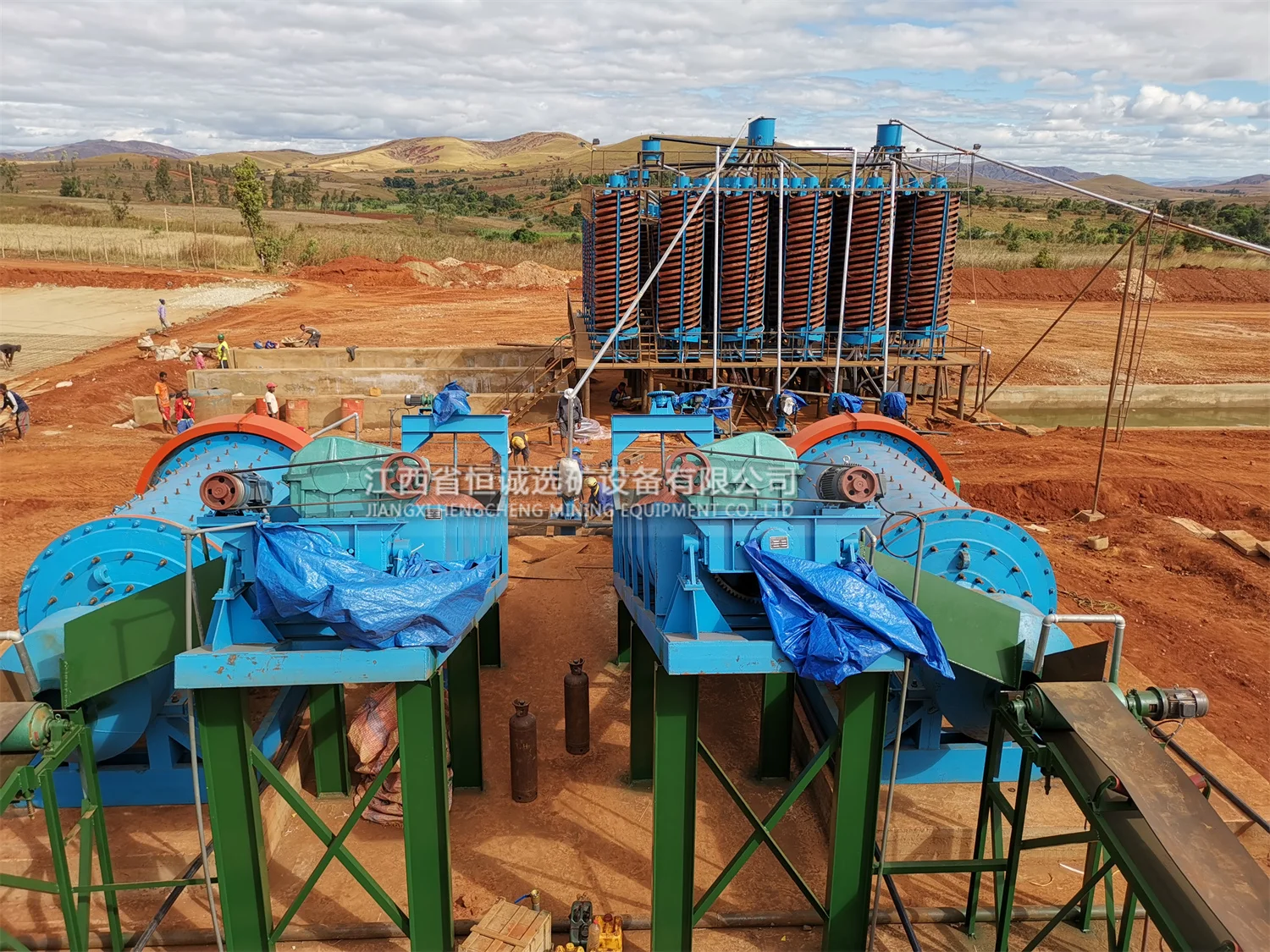 Chrome Ore Concentrator Machine Mobile Chrome Washing Plant With Spiral Chute