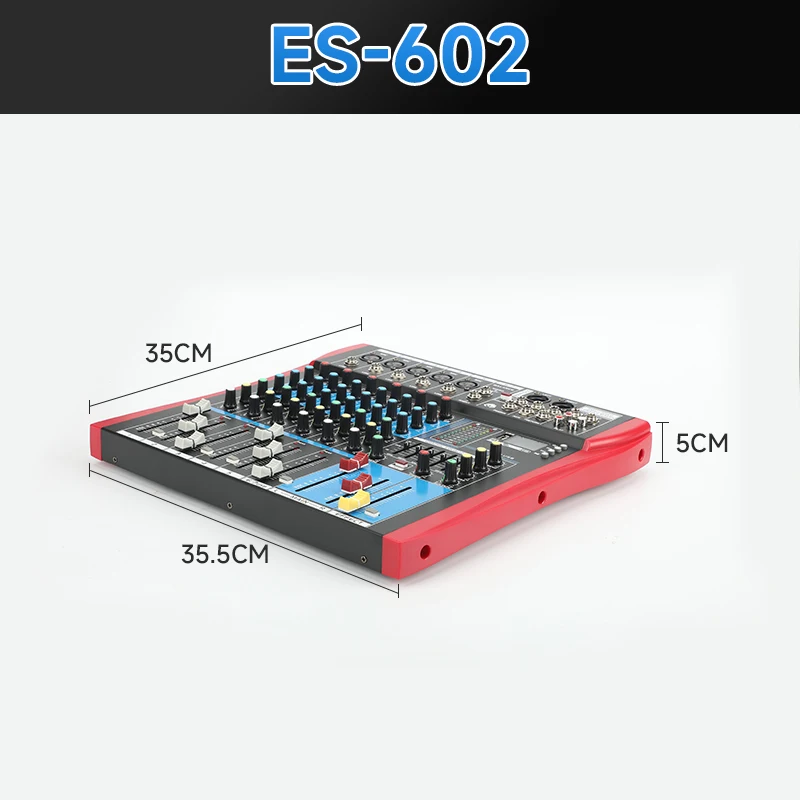 TEBO 8 Channel audio  Mixer Professional Audio interface studio dj mixing use party