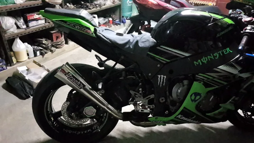 Motorcycle Performance Exhaust Muffler For Brock ZX14R ZX-14R Racing Bike