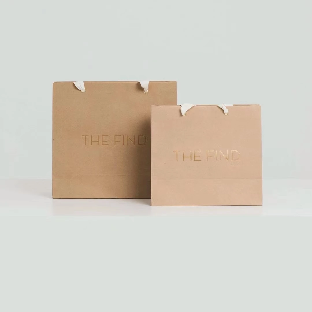 Custom Printed Your Own Logo Machines Making Kraft Brown Paper Bag Wholesale Kraft Food Packing Bag With Handle