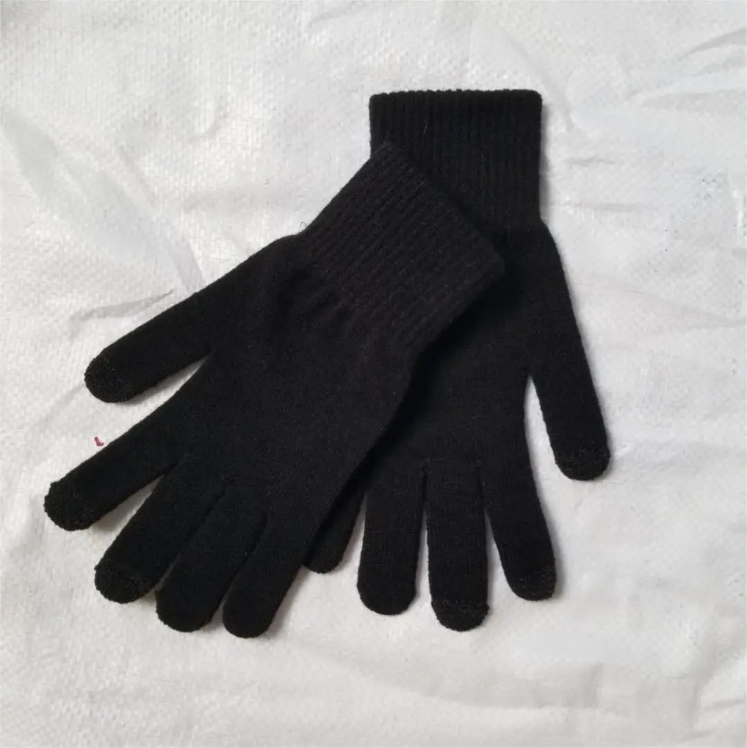 Acrylic Cold Weather Knit Gloves Cycling Winter Touch Screen Gloves