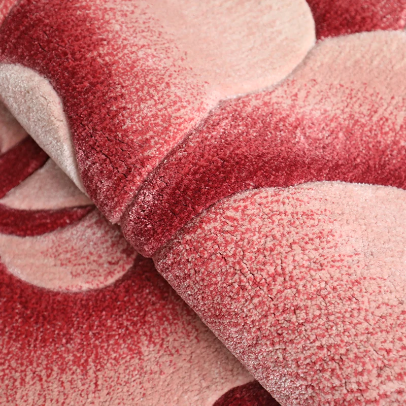 3D Flower Rattern Handtufted Tencel  Rayon Silk Bamboo Silk Wool Rugs For Sale, Customized Design Carpets For Living Room