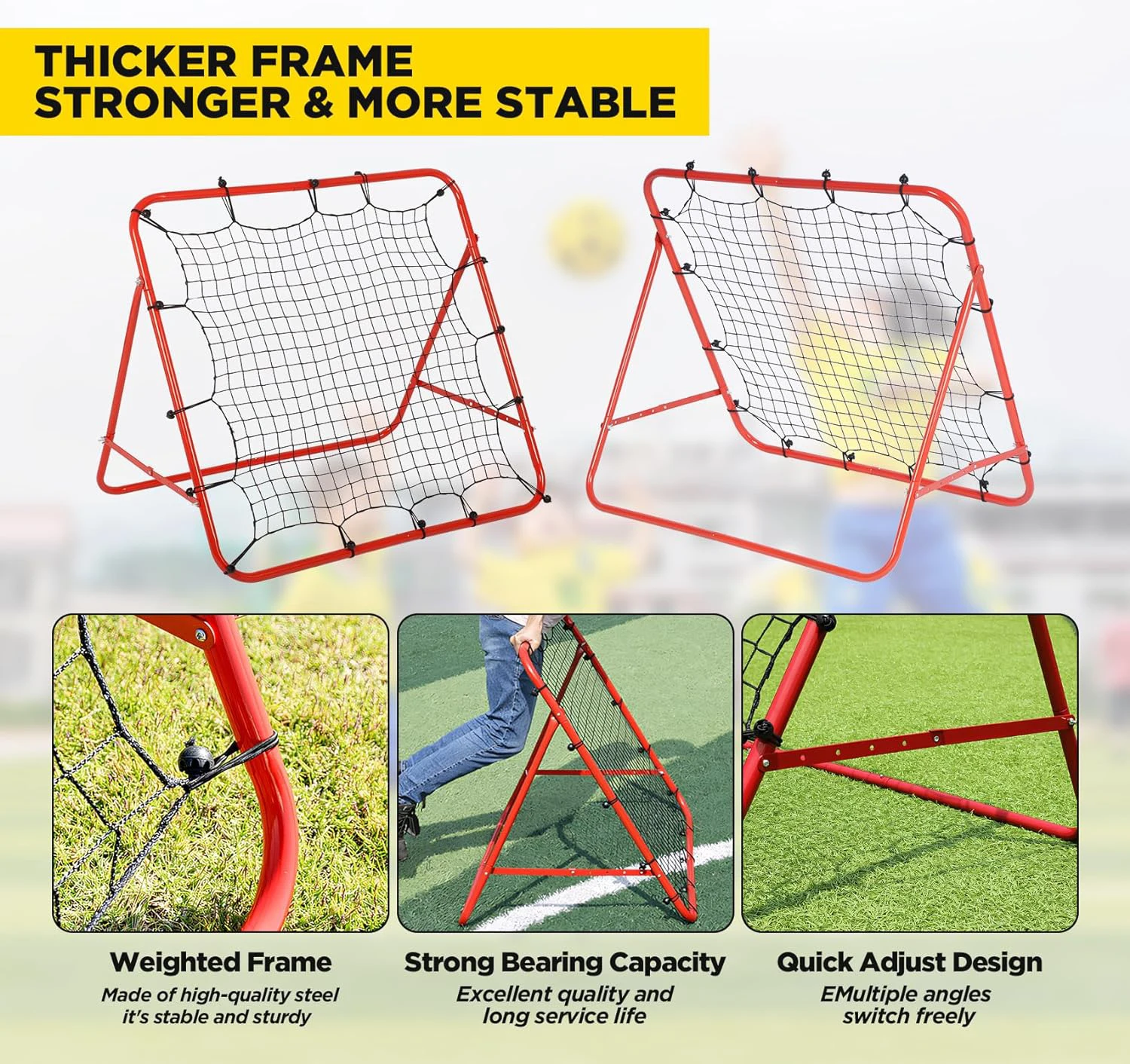 Wholesale Portable soccer football net practice rebounder football rebounder