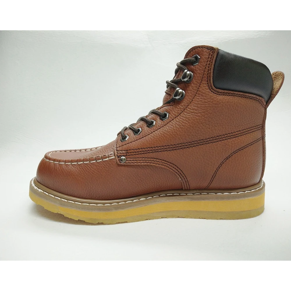 Gaomi Morning Glory Factory customization Goodyear welted MOC style F/G Leather Rubber outsole  Outdoor shoes