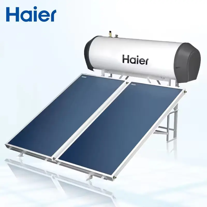 Haier New Design Hot Water Heating Low Prices 300l Flat Plate Panel Solar Collector Solar Water Heater