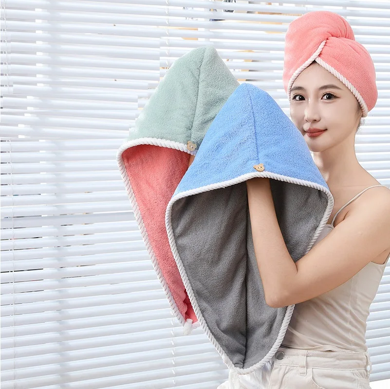 Hair Towel Wrap for Women Super Absorbent Quick Dry Hair Turban for Drying Curly Long Thick Hair