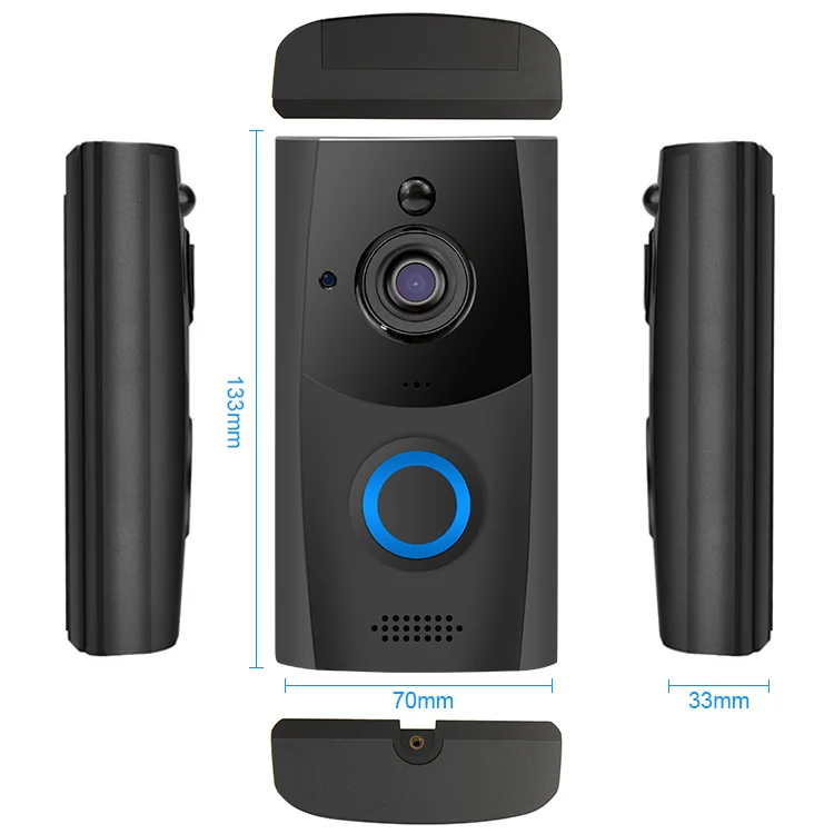 
Zoray Security Alarm Doorbell Camera Smart Wireless WiFi Video Intercom Door Bell 