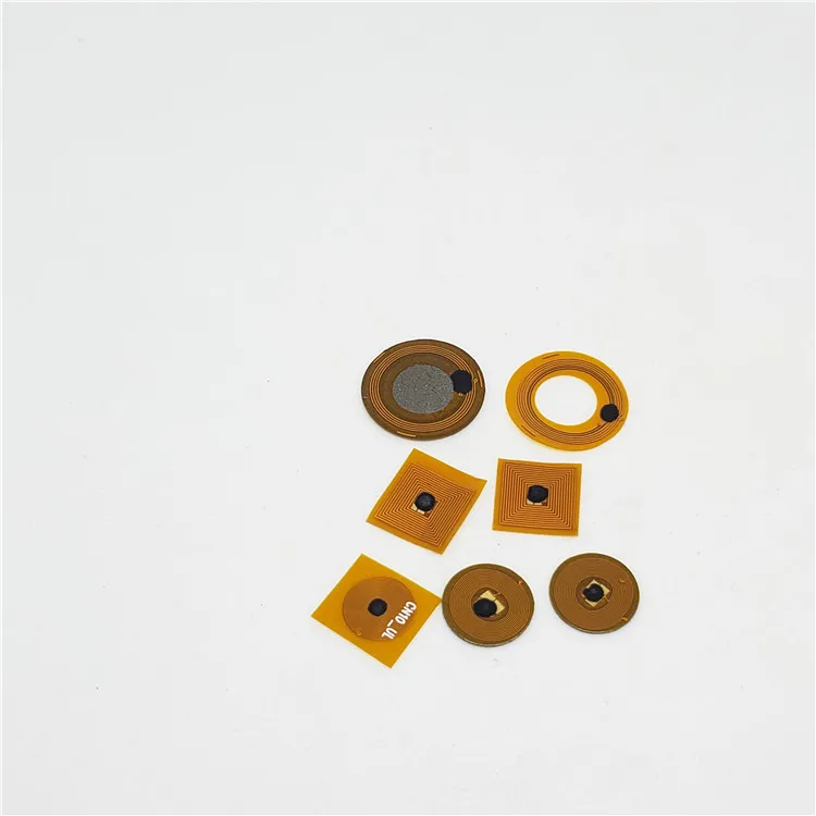 Factory price high quality ISO14443A Small FPC rfid  nfc coin tag with chip customized printing logo