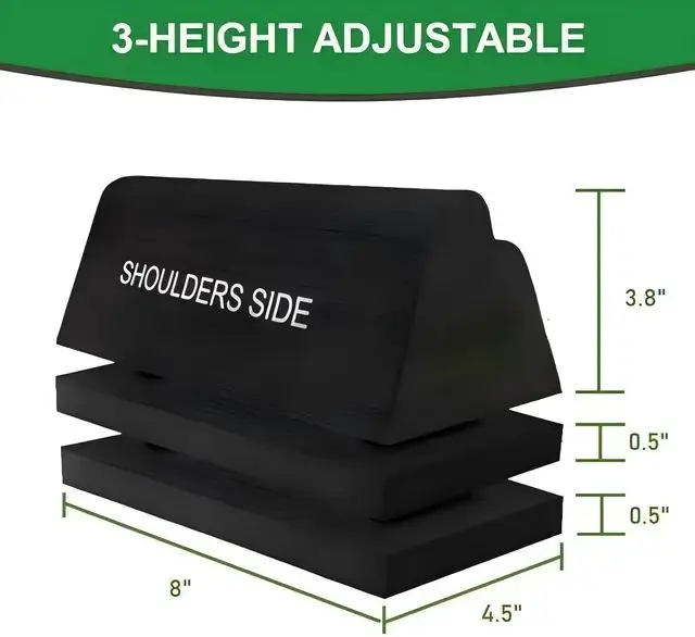 Cervical Orthotic Traction Block Firm Spinal Neck Alignment 3-height Adjustable Design Cervical Traction Device Neck Stretcher