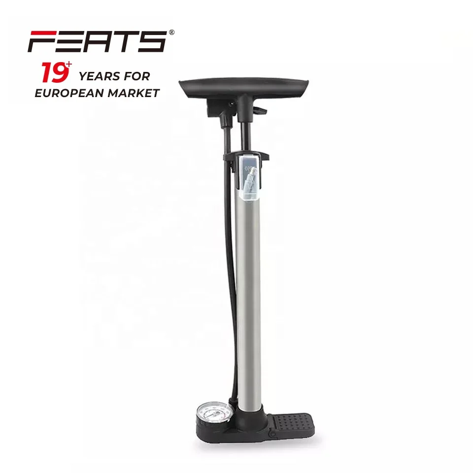 Alu Body Nylon Hand and Base  With Gauge ,Valve adapters A/V D/V,  160psi  Minimum  Bicycle Hand Pump  For E-scooter/ E-bike