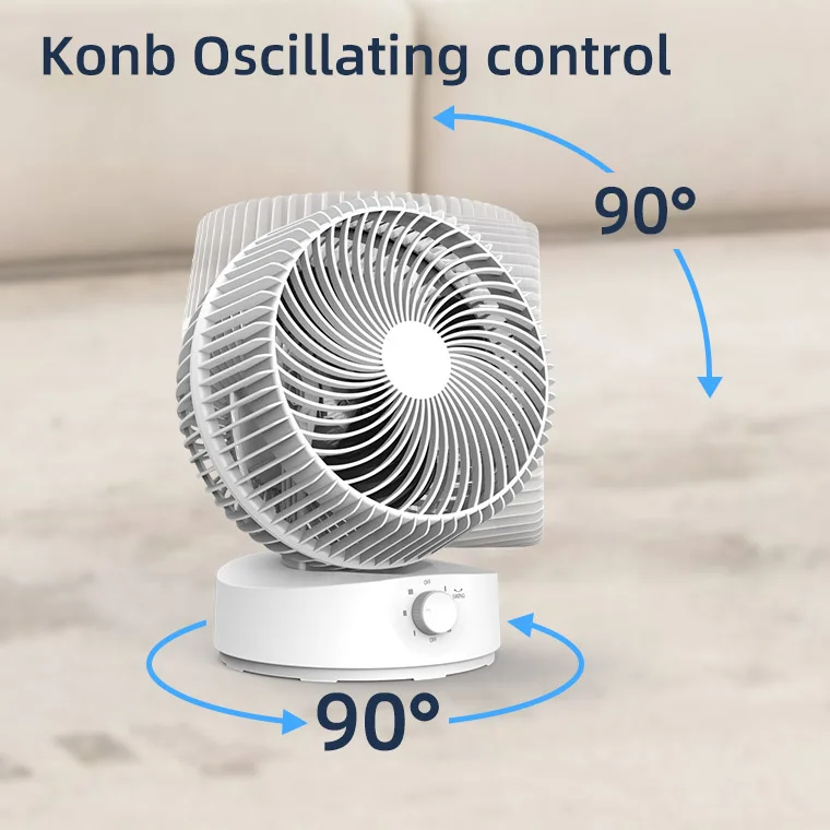 Smart cooling hot sale LED Display Fresh Portable easy control natural mode Custom logo Custom package office fan with remote