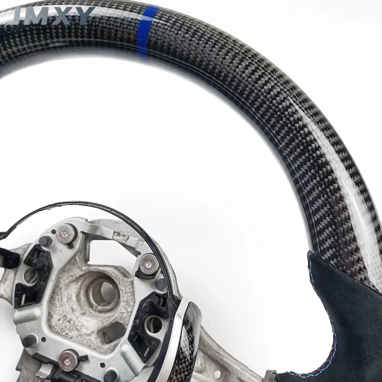 For BMW F10 F30 F15 customized new flat-bottomed sports carbon fiber car steering wheel