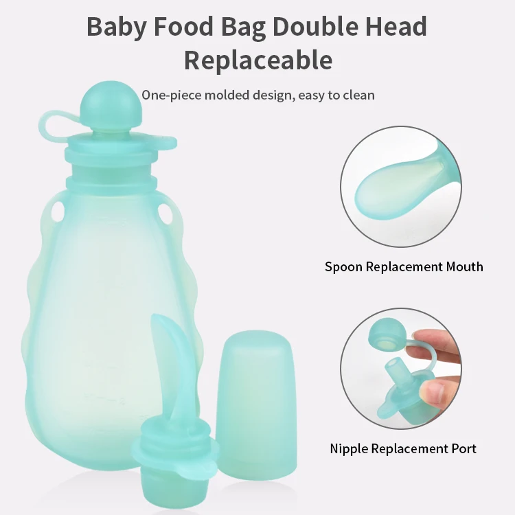 Squeeze For Toddlers Holder Bag Storage Silicone Juice Baby Snack Container Reusable Food Feeding Pouches Bag