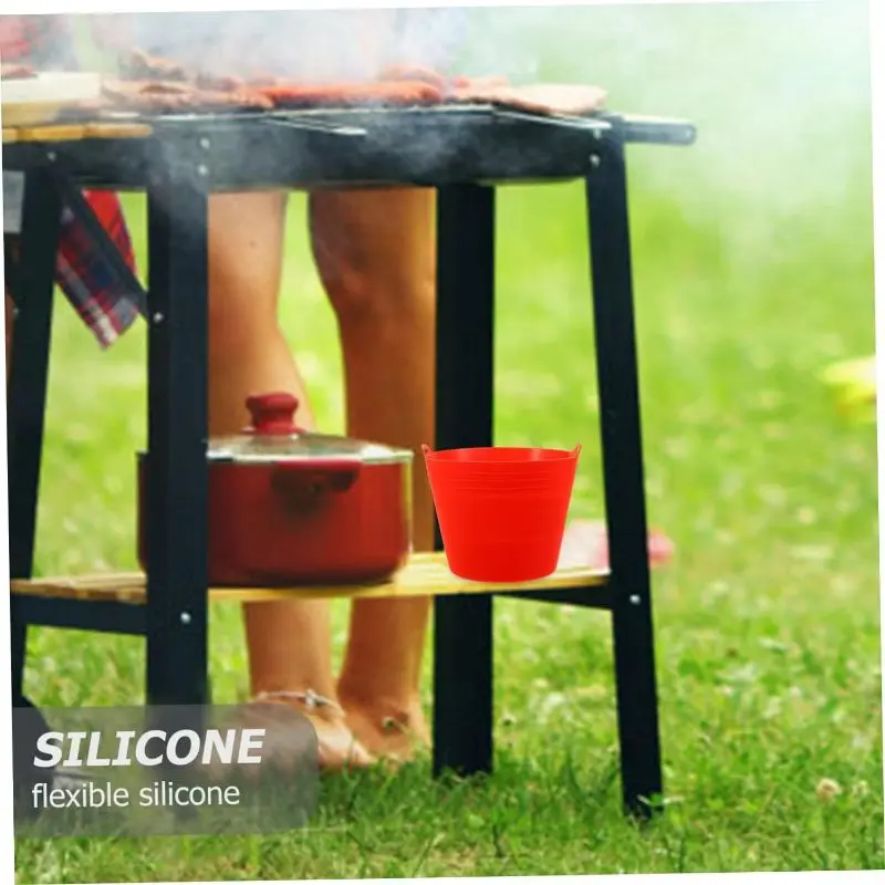 Hot New Silicone Folding Catch Tank Liner Grease Bucket Liner for BBQ Catch Tanks