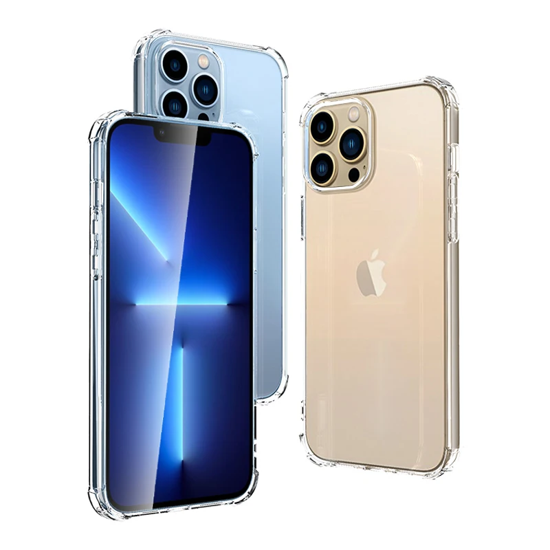 For iphone 13 pro max Shockproof transparent clear case mobile phone bags & cases four airbags phone case for iphone 14 pro max