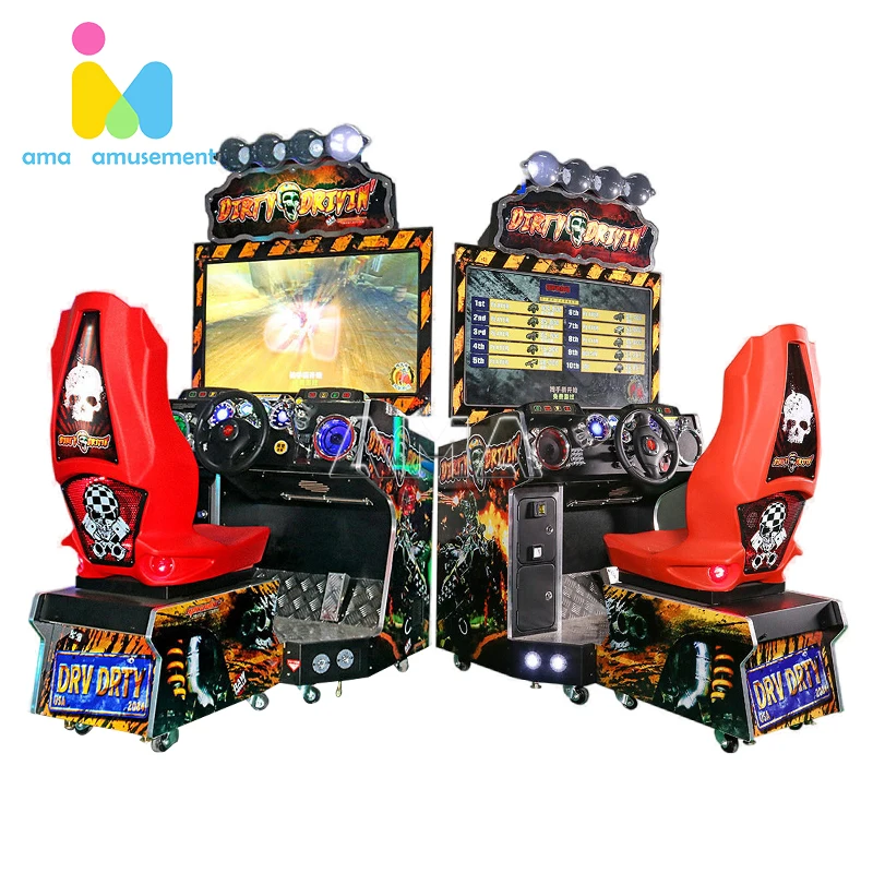 AMA Arcade Video Game Machine Savage Exorcism Racing Car Game Machine Drive Simulator Machine