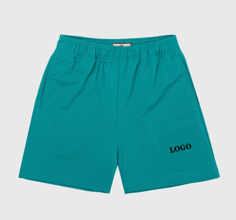 2022 High Quality Cropped Fit Polyester Mesh Basketball Shorts Cotton Shorts Sport Jogger Hem Pockets Summer EE Basic Men Shorts