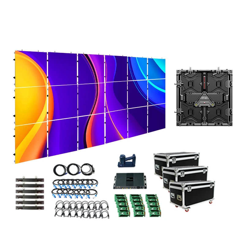 p3.91 p2.6 p2.604 7680hz waterproof V0 giant led screen concert stage background video wall