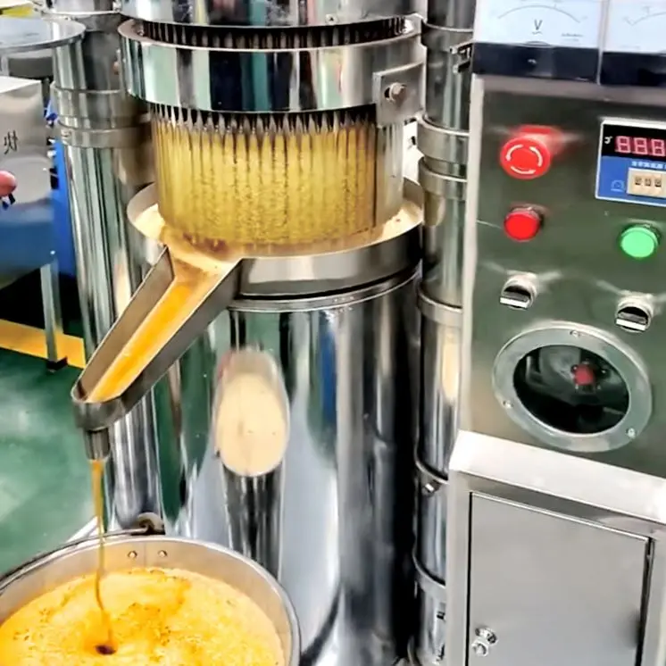 High Quality Industrial  Palm Fruit Oil Press machine Automatic Groundnut Combined Sesame Hydraulic Cold Press Oil  Extractor Ma
