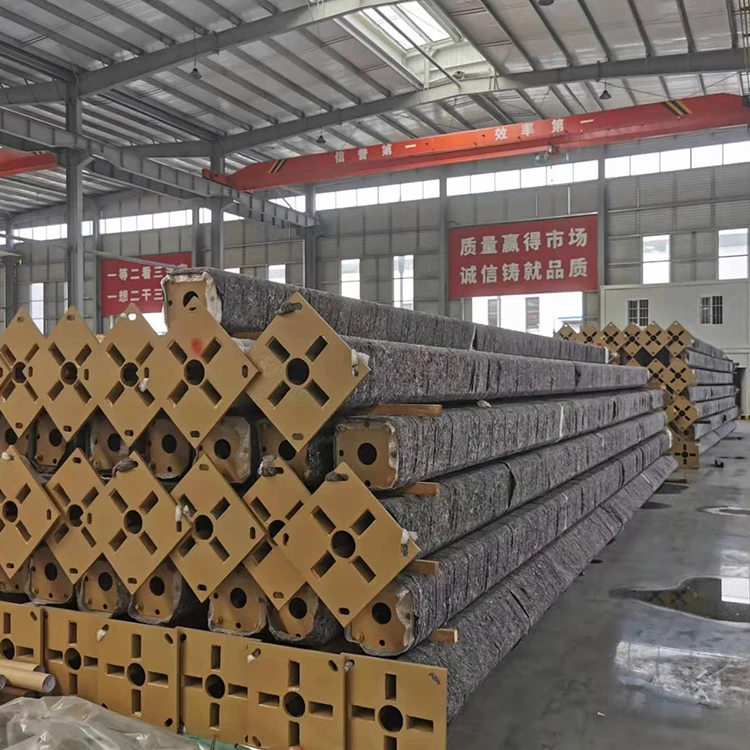 Factory customization garden lamp solar pole 2.5m aluminum garden pole lighting