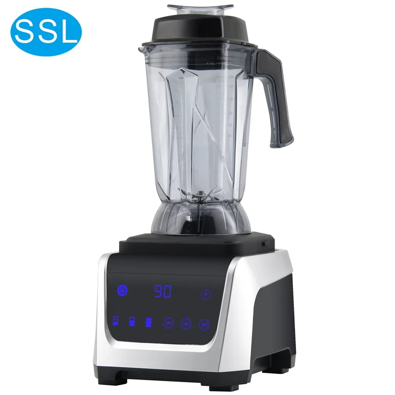Мощный цифровой высокоскоростной блендер для смузи со льдом объемом 2 5 л и прочными лезвиями из нержавеющей стали
