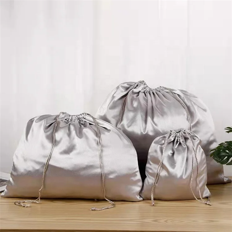 Chuanghua большие атласные мешки для пыли с шнурком Sacs en шелковистые 19x20 Пылезащитная сумка устойчивая