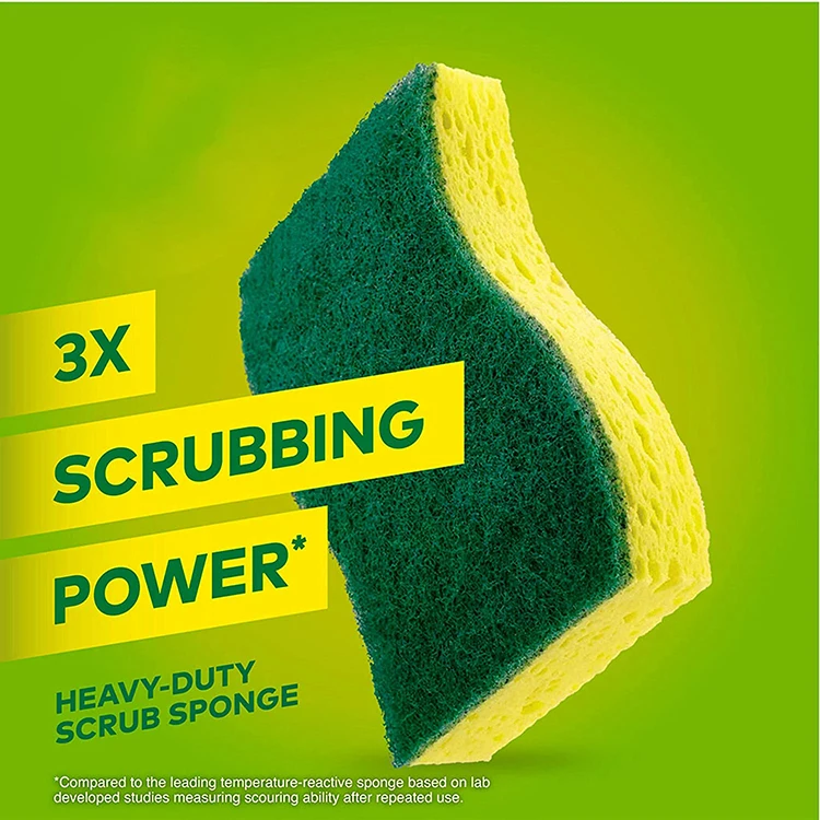 Cleaning sponge cellulose sponge composite kitchen and bathroom cleaning items eco friendly dish sponges