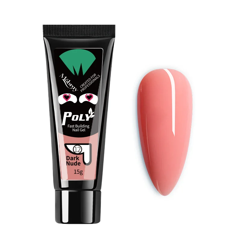 Mobray Wholesale 15g Gel Polish Quick Building for Nails Uv Glues 200 Colors Extensions Nail Poly Gels