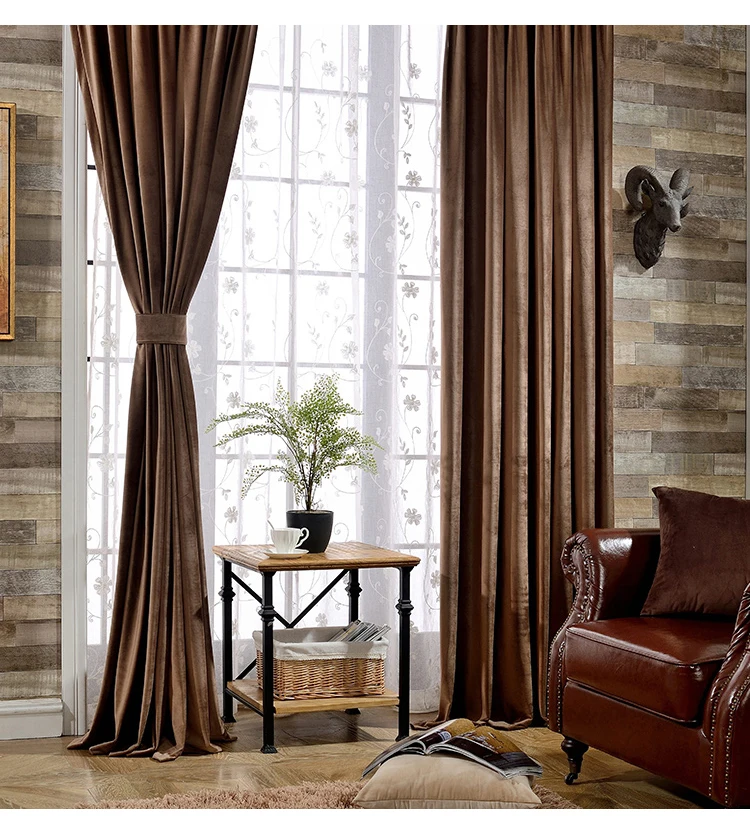 Factory Produce Fancy Classical Color Blackout Bedroom Curtain