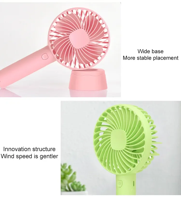 Portable Usb Handheld Ceiling Fan Lash Table Rechargeable Mini Fan Portable Hand Held Mini Fan Usb